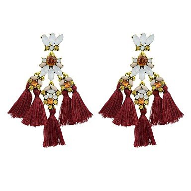 Female earrings tassel chandelier female tassel basic jewelry earrings