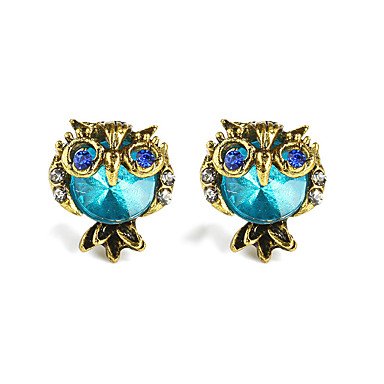 Women synthetic gemstones earrings gemstone earrings jewelry cat animal