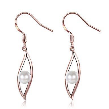 Female Freshwater Earrings Women Alloy Sterling Silver Earrings Jewelry