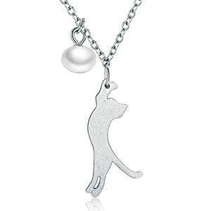 Swing a cat shell pearl necklace