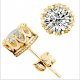 Women Zircon stud earrings, zircon, zircon crown, work, casual wedding party