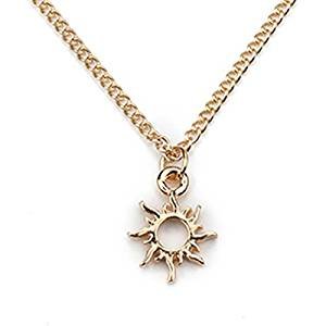 Hollow sun necklace