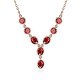 Big chunky crystal resin beads pendant necklace collar women